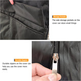 Exokugo Wire Shelf Cover,600D Heavy Duty 100% Waterproof Shelf Covers for Wire Shelving,Outdoor Storage Shelves Cover for Metal Rack,30" W x 14" D x 62" H,Black Exokugo