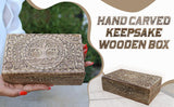 DharmaObjects Hand Carved Tree of Life Wooden Box Keepsake Storage Multi Utility DharmaObjects