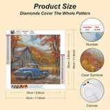 Acudotr Truck Diamond Painting Kits for Adults, 5D DIY Diamond Art Kits for Beginners, Full Drill Diamond Painting Kits for Home Wall Decor, 12x12 Inch Acudotr