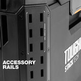 ToughBuilt StackTech Lockable Tool Box, Durable Plastic Storage Organizer, Black ToughBuilt