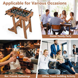 Goplus Folding Foosball Table, 27” Wooden Soccer Game Table with 2 Foosballs & Score Keepers, Indoor Outdoor Portable Football Game Set for Kids Adults, Arcades, Bar, Party, Family Nights Goplus