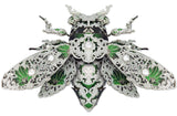 Piececool Metal 3D Puzzles for Adults, Cicada 3D Model Building Kits Insect Themed Animal Fashion Brooch Assembling DIY Crafts Creative Gifts Piececool
