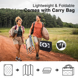 OLANLY Waterproof Outdoor Rug 5x8 ft, Outdoor Plastic Straw Rug for Camping, RV Mat Outside, Indoor Outdoor Carpet for Porch, Deck, Backyard, Balcony, Picnic, Black & White OLANLY