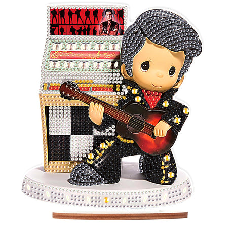 JZHYOAN Diamond Painting Ornaments Kits Crafts Kit for Adults Acrylic Crystal DIY Music Celebrities Special Shaped Rhinestone Statues Desk Placement Ornament Tabletop for Home Bedroom Table Decor JZHYOAN