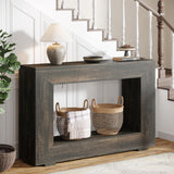 Tribesigns Farmhouse Console Table, 47 Inches Entryway Console Table with Storage, Industrial Hallway Accent Table for Living Room, Entrance Tribesigns