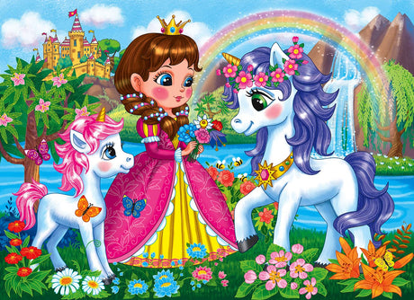 Puzzles for Kids Ages 4-8 Year Old - Princess & Unicorns,100 Piece Jigsaw Puzzle for Toddler Children Learning Educational Puzzles Toys RANSUNN