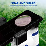 Klever Kits Microscope Explorer Set for Kids, 2 in 1 Science Experiment Toy with Portable Microscope and 12 Specimen Slides, 60X-180X, Educational Toys for Kids Aged 5+ Klever Kits