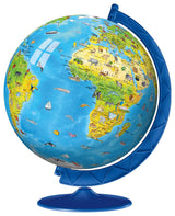 Ravensburger Children's World Globe 180 Piece 3D Jigsaw Puzzle | Easy Click Technology | Displayable Art | Perfect for Kids and Adults | 10.5 in Diameter Ravensburger