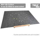 TELY Foldaway Puzzle Board Felt Mat for up to 2000 Pieces of Jigsaw Puzzle, Foldable for Easy Storage Puzzles, Portable Puzzle Pad(Extra Large) TELY