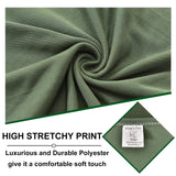 CRFATOP 2 Piece Club Chair Slipcover Stretch Barrel Chair Covers Solid Tub Chair Slipcovers Soft Armchair Covers Removable Furniture Protector Arm Chair Cover for Living Room,Green CRFATOP