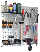 Wall Control 30-WGL-200GVB Galvanized Steel Pegboard Tool Organizer, Galv/Black Wall Control