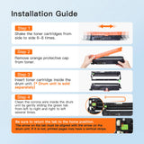 E-Z Ink Compatible TN229XL Toner Cartridges Replacement for Brother TN229XL TN-229XL TN229 XL to use with MFC-L3720CDW MFC-L3780CDW HL-L3220CDW HL-L3280CDW HL-L3300CDW Printer (TN229XLBK/C/M/Y-4 Pack) E-Z Ink