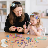 GO2HEJING Headband Making Kit for Girls - Make Your Own Fashion Headbands, Hair Accessories for Girls, DIY Arts and Crafts Gifts for Ages 6-9 Years Old GO2HEJING