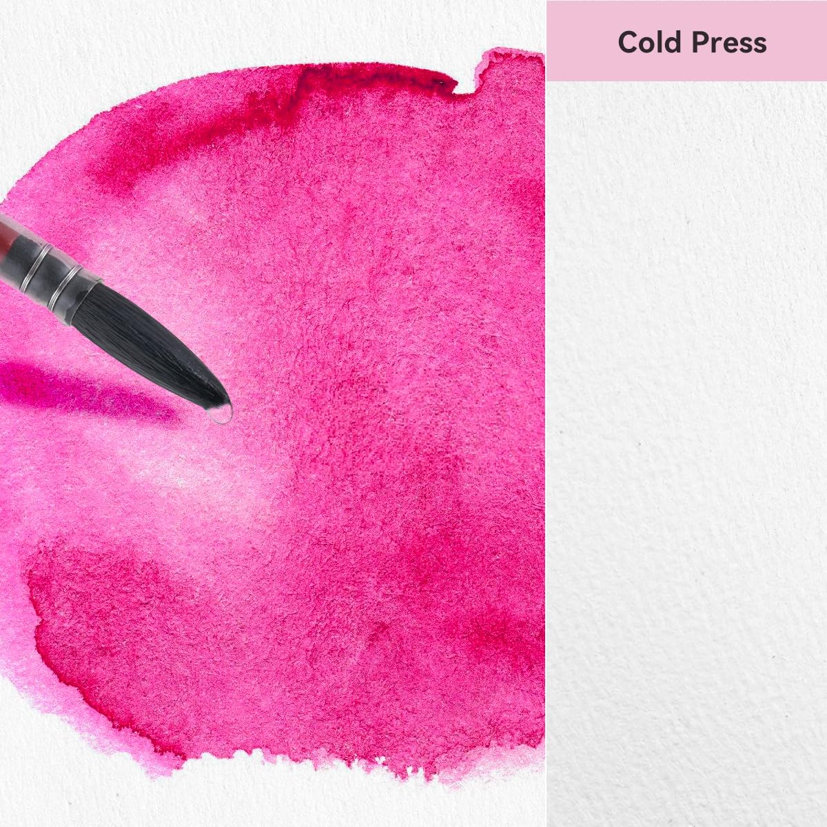 LIGHTWISH Watercolor Paper Bulk, 100% Cotton Cold Press 300gsm/140lb, 2 Pack, Total 40 Sheets A5 Hole-Punched Replaceable Paper for Artists, Adults,Students,5.5 * 8.2 Inches LIGHTWISH