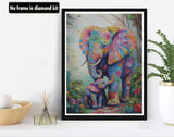 VAIIEYO 5D DIY Diamond Art Kits for Adults Elephant, Diamond Painting Animal, Paint by Numbers Full Drill Round Rhinestone Craft Canvas for Home Wall Decor Gift 12x16 inch-28 VAIIEYO