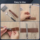 17 Pcs Round Leather Hole Punch Tool 0.5-7mm, Boyistar Metal Hollow Hole Punching for Leather Craft Punch Tools Set Round Hollow Tools for Belts, Watch Band, Paper, Plastic, Leather with Storage Box Boyistar