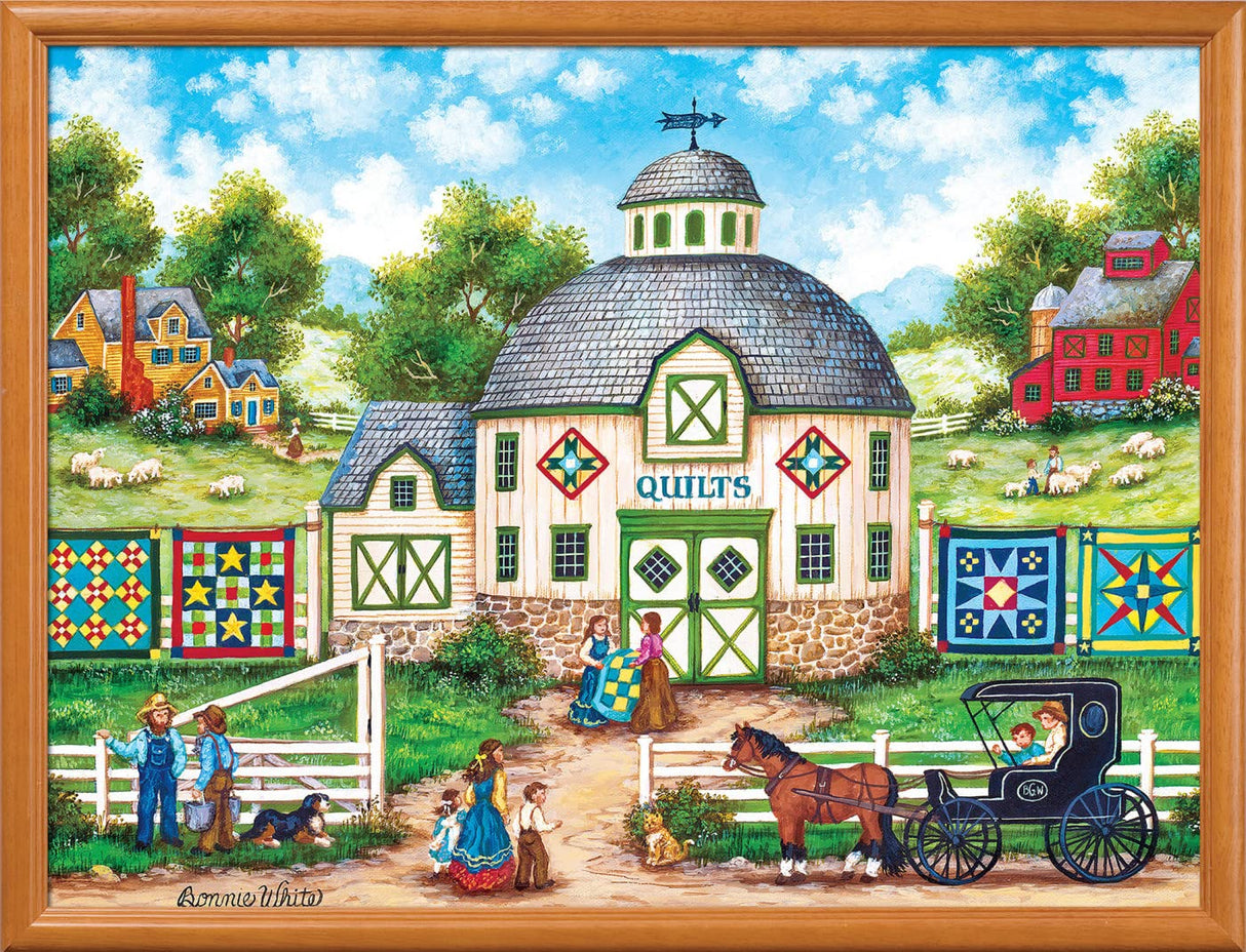 MasterPieces 550 Piece Jigsaw Puzzle for Adults and Family - The Quilt Barn - 18"x24" Masterpieces
