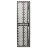 EMMA + OLIVER 5-Foot Rectangle Granite White Plastic Folding Training/Seminar Table EMMA + OLIVER