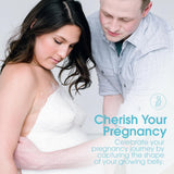 Pearhead Belly Casting Kit, Pregnancy Keepsake Making Kit, Easy DIY Plaster Cast Baby Bump Keepsake, Baby Gift For Expecting Moms and Ideal Nursery Decor, White Pearhead