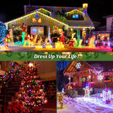 Brightever Commercial 500 FT C9 Christmas LED Lights String Outdoor, E17 Christmas Light Sockets Set Spool, C9 Sockets Patio String Lights C9 Strands - 12 Spacing Intermediate Base Green Wire Brightever