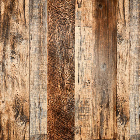 TANONE Brown Wood Peel and Stick Wallpaper 17.8" X 118.8" Self Adhesive Removable Decorative Film Wood Grain Wallpaper for Wall Covering Furniture Countertop Kitchen DIY TANONE