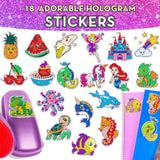 BRYTE Diamond Painting Kits for Kids - Unicorn & Mermaid Crafts with Storage Case, Jewelry, Keychains, Stickers & More - Diamond Art Kits for Kids BRYTE