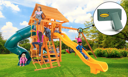 Eastern Jungle Gym Easy 1-2-3 A-Frame 2 Brackets for Swing Set with All Mounting Hardware, Green - WoodArtSupply