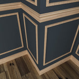 1425-4WHW Unfinished White Hardwood Vine Embossed Trim Moulding ORNAMENTAL