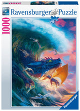 Ravensburger - 1000 Piece Jigsaw Puzzle - Dragon Race - Adults and Children from 14 Years Old - Premium Jigsaw Puzzle - 17391 Ravensburger