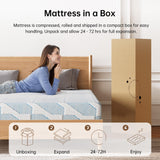 GTWMAT 10 Inch Twin Mattress for Kids Teen,Cooling Gel Memory Foam Mattress in a Box for Single Bunk Trundle Bed, Breathable Washable Cover with Zipper, Medium Firm, Pressure Relief (10", Twin, Blue) GTWMAT