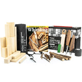 Hutsuls K.37 Wood Carving Kit for Beginners - Pre-Sized Basswood Carving Blocks & Sticks for 15 Projects, All-in-One Wood Whittling Kit for Beginners, Includes Wood Whittling Book for Beginners Kids Hutsuls