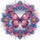 Stalente Diamond Painting Kits for Adults Butterfly Mandala, 5D Special Shape Diamond Art Kits for Beginners, Crystal Rhinestones Diamond Painting for Home Wall Decoration Gift 12×12inch Stalente