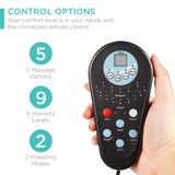 Best Choice Products Faux Leather Electric Massage Recliner w/Stool Footrest Ottoman, Remote Control, 5 Heat & Massage Modes, Side Pockets - Black Best Choice Products