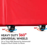 BALEINE 7.5 ft Rolling Christmas Tree Storage Bag, 2 Swivel Wheels for Easy Moving, Heavy Duty 600D Oxford Fabric Extra Large Artificial Christmas Tree Bag with Reinforced Carry Handles (Grey) BALEINE