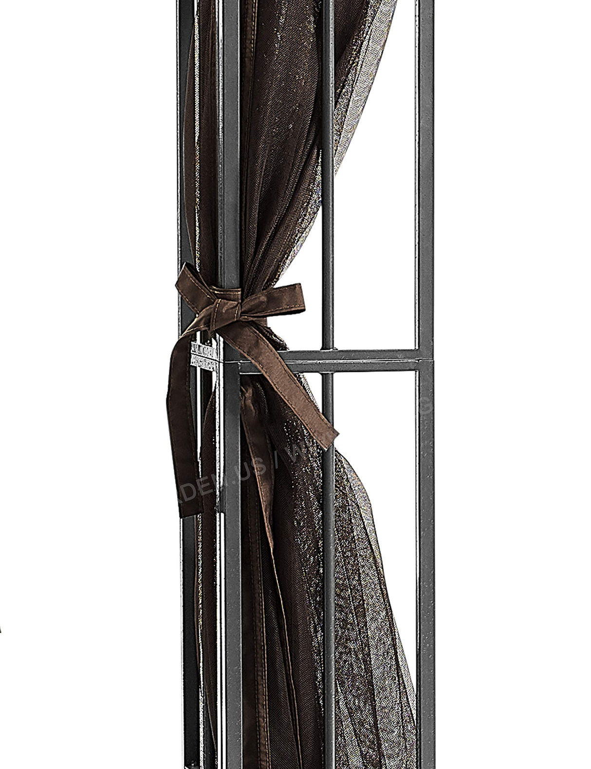 8 ft. x 8 ft. Rococo II Gazebo with Mosquito Net Tan APEX GARDEN