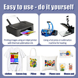 Joyclub Sublimation Paper 8.5x11 Inch 110 Sheets Compatible with Sublimation Printer and Sublimation Ink for Mugs Tumblers T-Shirts Light Fabric Tote Bags and Other Sublimation Blanks Products Joyclub