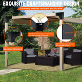 ITeVe.GD Pergola DIY Bracket Kits,2-Way "L" Shaped Corner Brackets for 4" x 4"(Actual:3.5" x 3.5") Lumber for Outdoor Pergola,Proch,Log Cabin W/Hardware - 1Pack ITeVe.GD