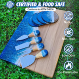 Deep Pour Epoxy Resin 51OZ, Shabebe 2024 Upgarde Epoxy Resin for 2-4" Pour Depths, Bubble Free & High-Gloss Art Resin, 2:1 Food Safe Casting Resin for DIY Molds, River Table,Wood,Bar Tops, Countertops Shabebe