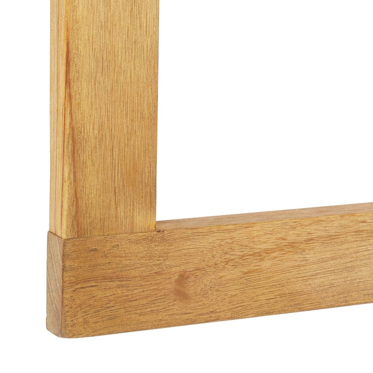 Safavieh PAT7045A Outdoor Collection Owens Natural teak wood Balcony Hanging Half Table SAFAVIEH
