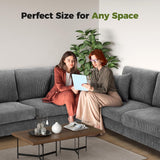 Kidirect 70in Corduroy Couch, Sofas for Living Room No Tool Assembly, Comfy Couches for Living Room 21in Deep Seats, Oversized Loveseat Sofa with 2 Pillows, 3 Seater Couch for Bedroom, Grey Sofa Kidirect