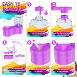 Paint Brush Cleaner, Painting Station for Kids Adult Artist, Paint brushes Cleaner Tool with Drain and Brush Holder-Paint Brush Rinser for Arylic,WaterColor-Water Based Paints,Drawing and Art Supplies ACGASK
