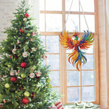 Phoenix Diamond Art Hanging Kits for Adults, Diamond Painting Pendant Kits, DIY Acrylic 5D Special Shaped Crystal Diamonds Gem Art Painting Ornament for Home Wall Decor Gift 8x8 Inch Genius maker