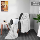 Utopia Bedding Fleece Blanket Throw Size White 300GSM Luxury Blanket for Couch Sofa Bed Anti-Static Fuzzy Soft Blanket Microfiber (60x50 Inches) Utopia Bedding