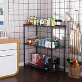 pouseayar Black NSF 3 Tier Metal Shelf Wire Shelving Unit, 1050lbs Heavy Duty Adjustable Storage Rack with Shelf Liners for Closet Kitchen Garage Basement Commercial Shelving - 48" H x 48" L x 18" D pouseayar