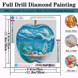 CZYWJMEI 5D Ocean Scenery Diamond Painting Kits for Adults Beginners,DIY Beach Shell Diamond Art,Full Round Drill Diamond Dot Gem Art Kits,Home Wall Decor 12x12 Inch CZYWJMEI