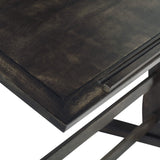 Studio Designs Vintage Drawing/Drafting Table with Pencil Ledge - 36" W x 24" D - Distressed Black - Adjustable Tilting Top SD STUDIO DESIGNS