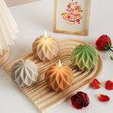 Diamond Ball Mold Ball Candle - Resin Casting Silicone Molds for Home Decor & Candle Making Wave Spiral Mold ESEDAGE