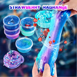 Ocean Slime Kit for Boy and Girls,Non Sticky,Super Soft Sludge Toy,Birthday Gifts for Kids 4-12,Soft Shiny Metal Clay Toy Girls & Boys fsutvitg