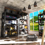 VIYET Garage Shelves,72" H Garage Shelving Heavy Duty, 2500Lbs 5 Tier Adjustable Garage Storage Shelves Suitable for Warehouse, Basement, Workshop, Kitchen, Require Assembly, 16" D*36" W*72" H, Black VIYET