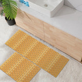 Barydat 2 Pcs Bathroom Bamboo Bath Mat Set Long Large Bathtub Non Slip Bamboo Shower Mat Floor Wooden Rug Waterproof Bathmat for Bathroom Accessory Spa Kitchen Outdoor, 16 x 48 Inch and 16 x 24 Inch Barydat